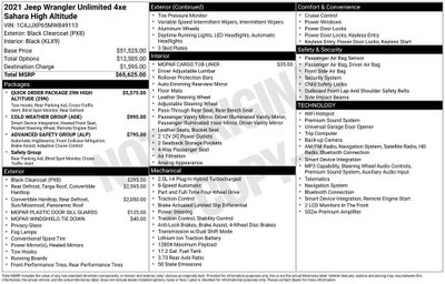 2021 Jeep Wrangler Unlimited Sahara High Altitude 4xe