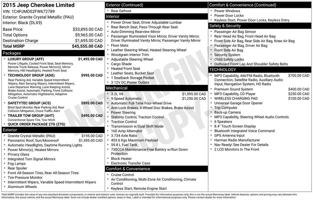 2015 Jeep Cherokee Limited