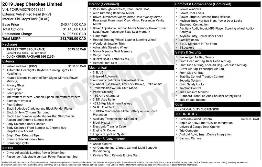 2019 Jeep Cherokee Limited