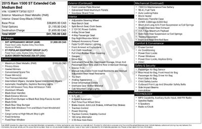 2015 RAM 1500 Tradesman