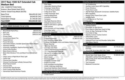2017 RAM 1500 SLT RamBox Cargo Management System