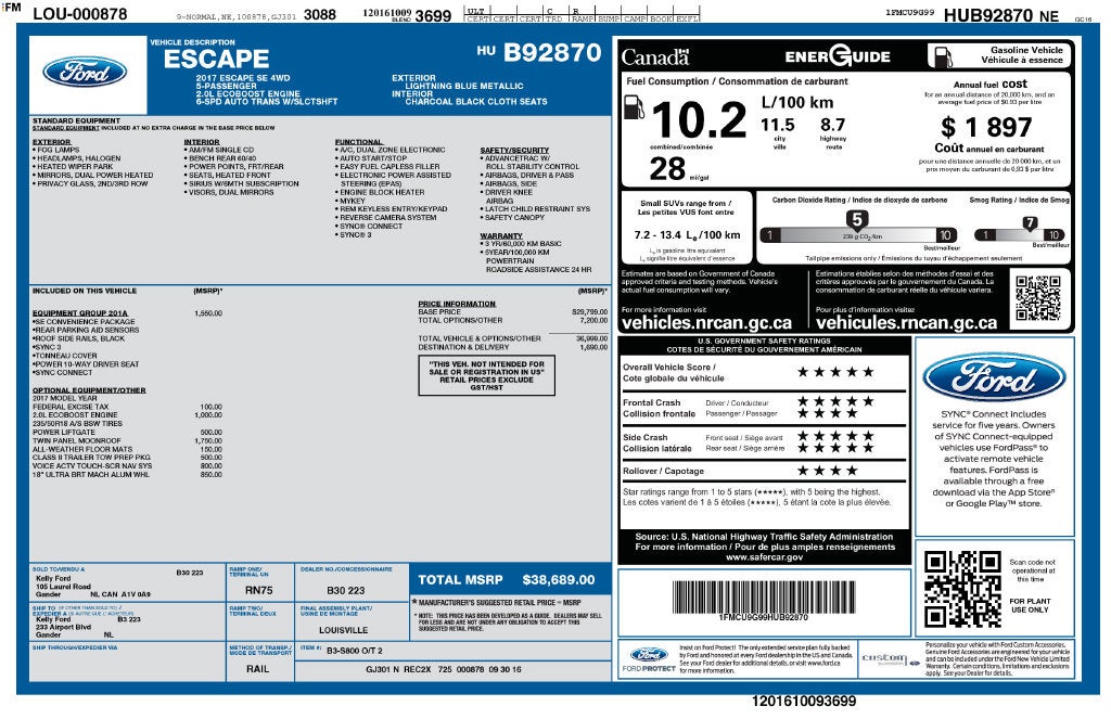 2017 Ford Escape SE