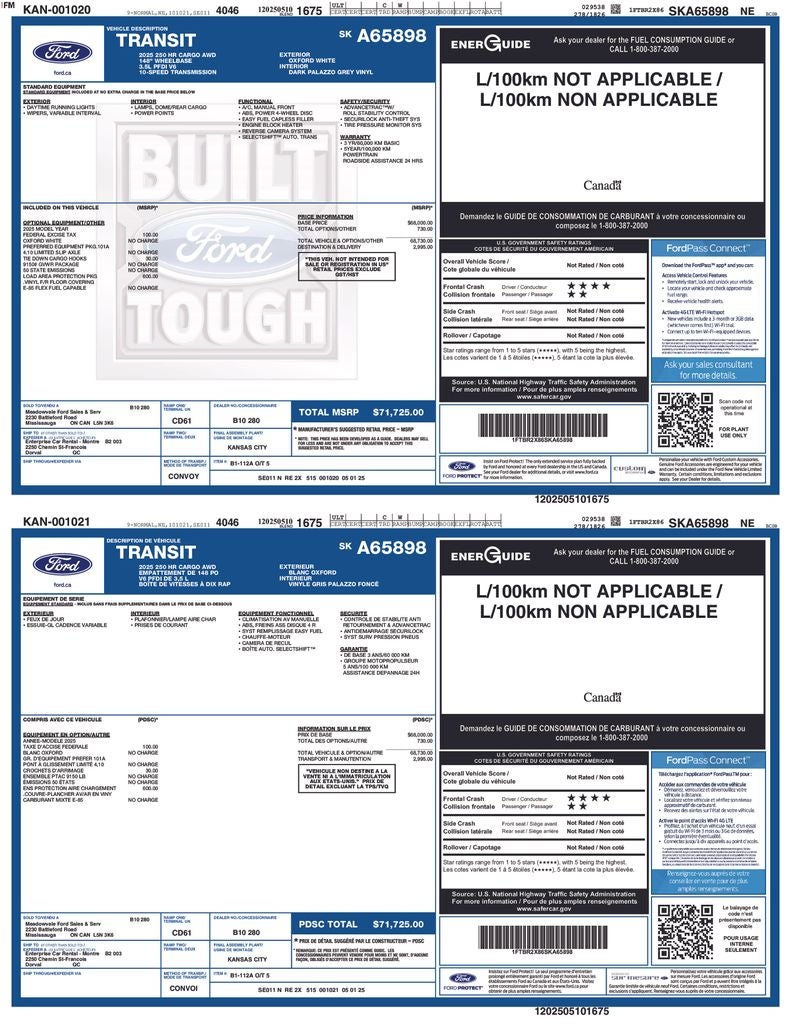 2025 Ford Transit-250 Base