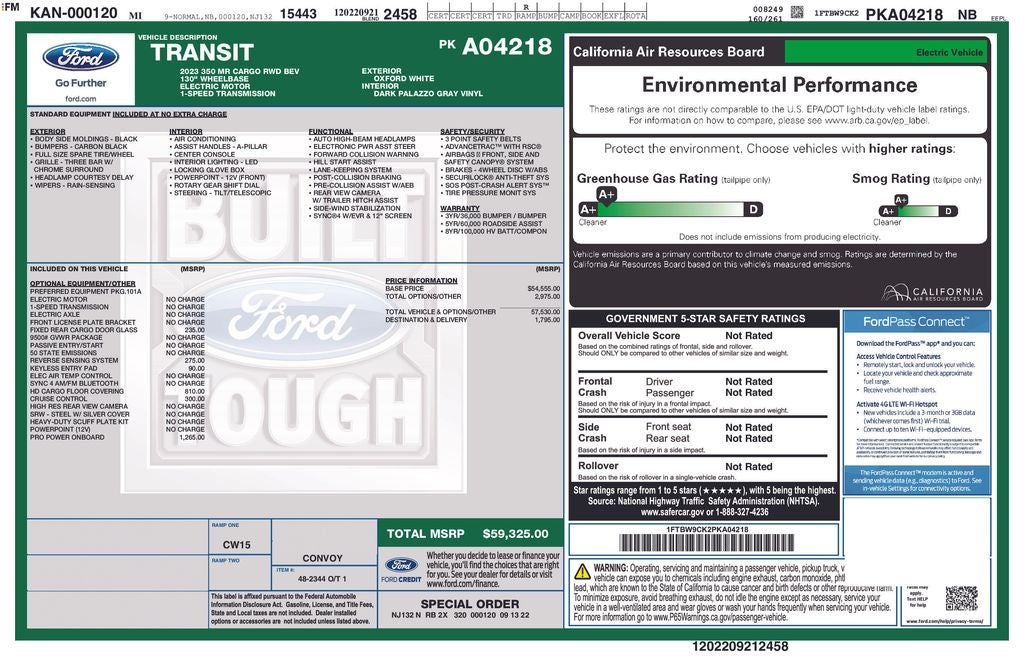 2023 Ford E-Transit-350 Base