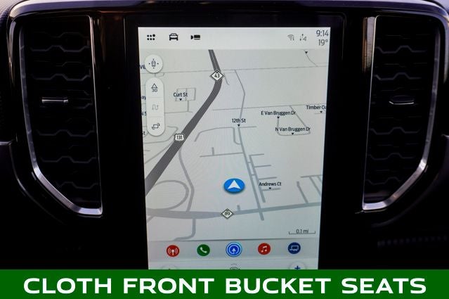 2025 Ford Ranger XLT 12" Display in Center Stack & 360-Degree Camera