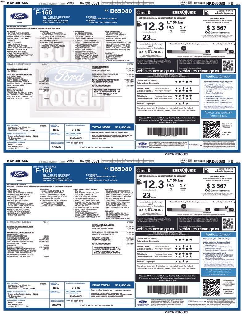 2024 Ford F-150 XLT Tow/Haul Package