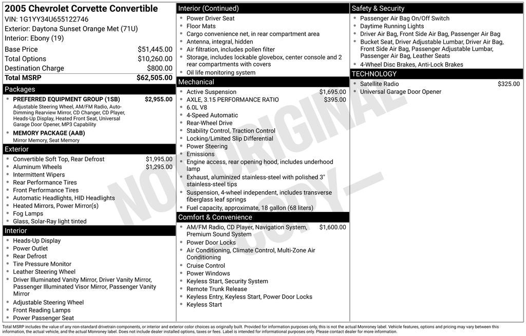 2005 Chevrolet Corvette Base