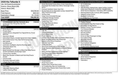 2020 Kia Telluride S Wheel Chair Conversion