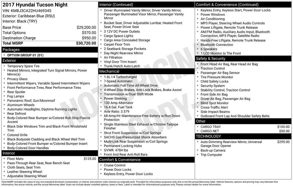 2017 Hyundai Tucson Night