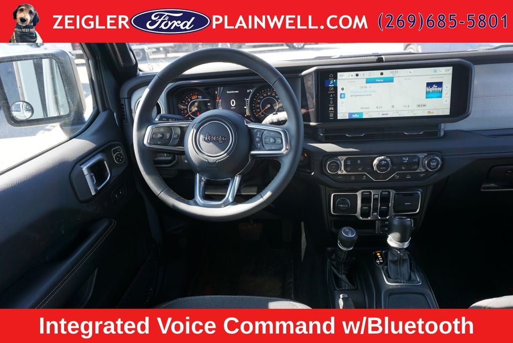 2024 Jeep Wrangler Sahara Hard Top Sky One Touch Power Moonroof Top Tech &