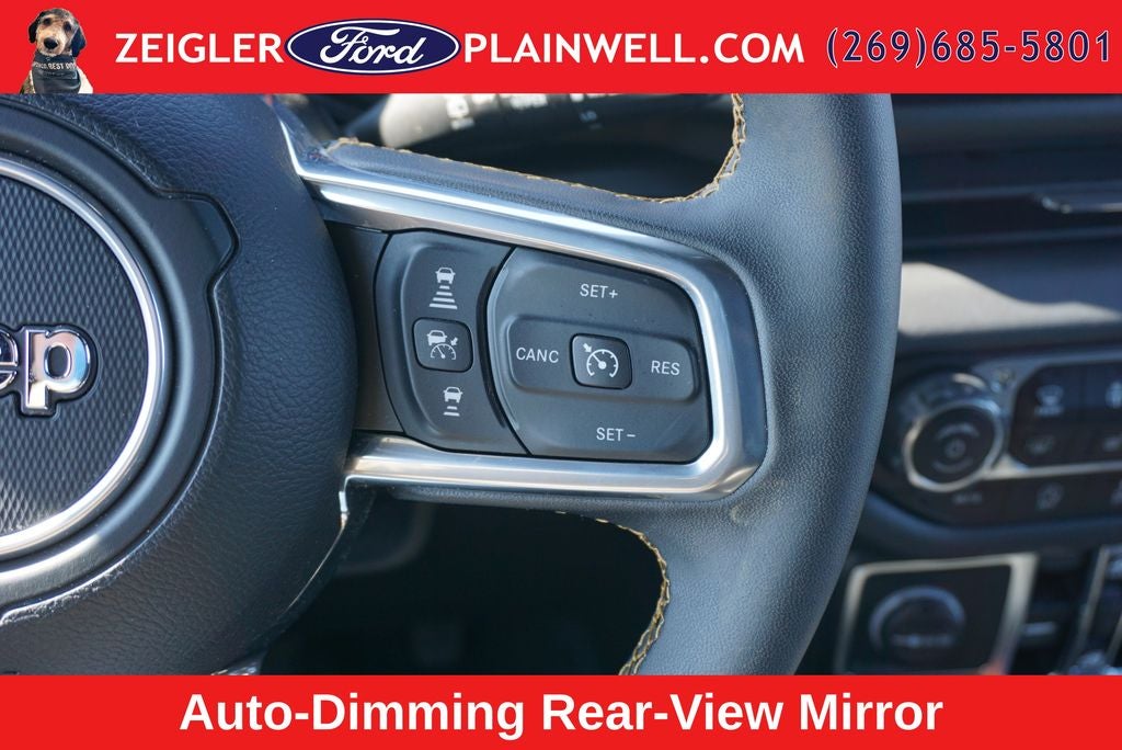 2024 Jeep Wrangler Sahara Hard Top Sky One Touch Power Moonroof Top Tech &