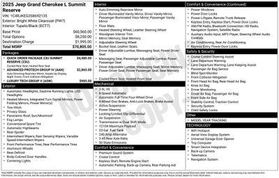 2025 Jeep Grand Cherokee L Summit