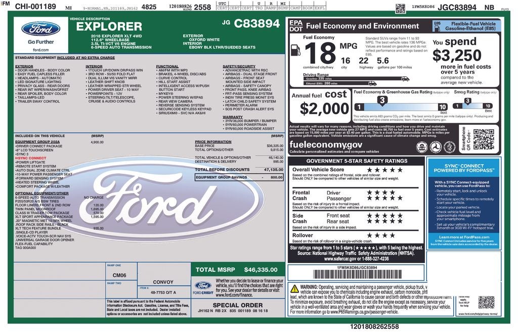 2018 Ford Explorer XLT