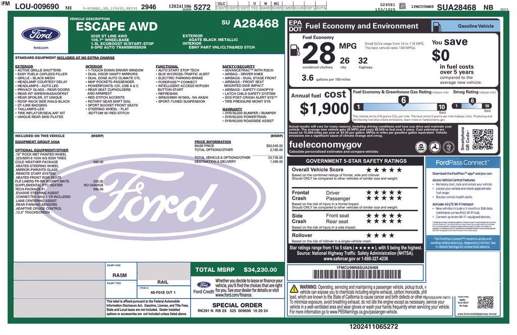 2025 Ford Escape ST-Line