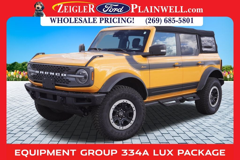2022 Ford Bronco Badlands ADVANCED SASQUATCH MID HIG & LUX PKG LEATHER NAV