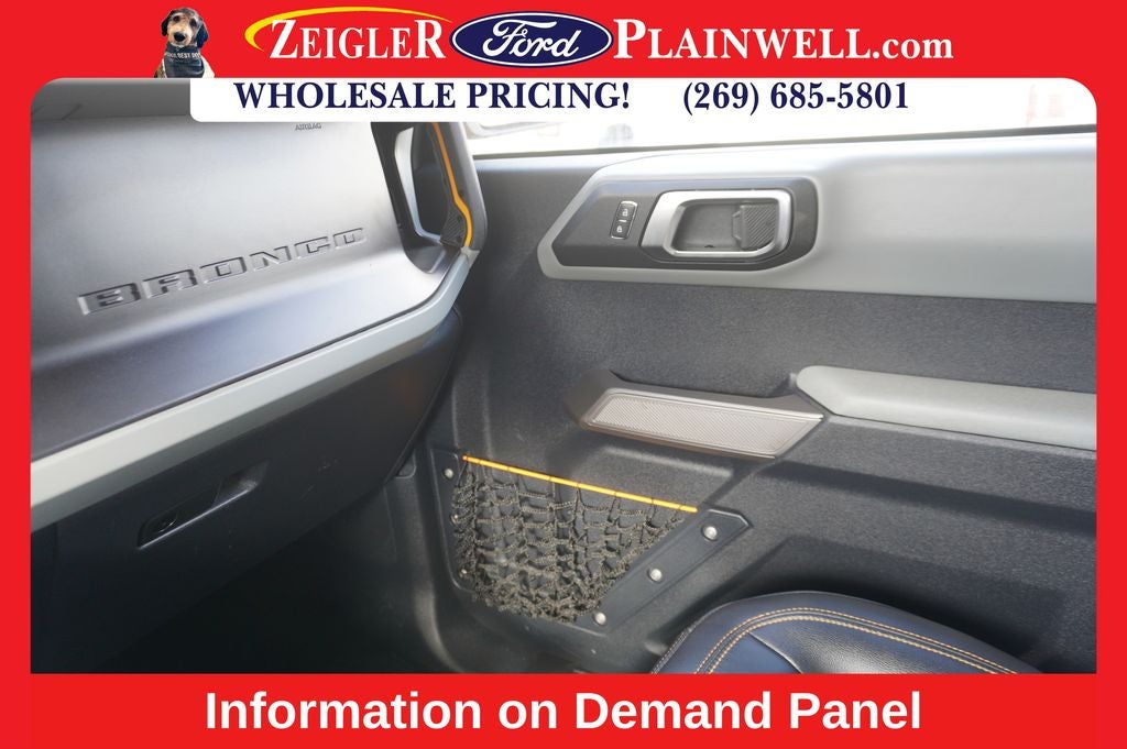 2022 Ford Bronco Badlands ADVANCED SASQUATCH MID HIG & LUX PKG LEATHER NAV