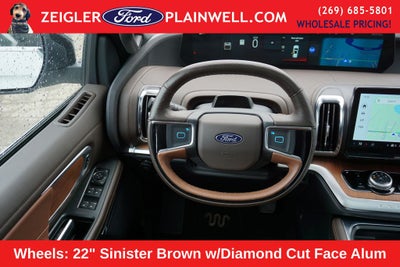 2025 Ford Expedition Max King Ranch MAX PANORAMIC VISTA ROOF POWER RUNNING BOARDS 360
