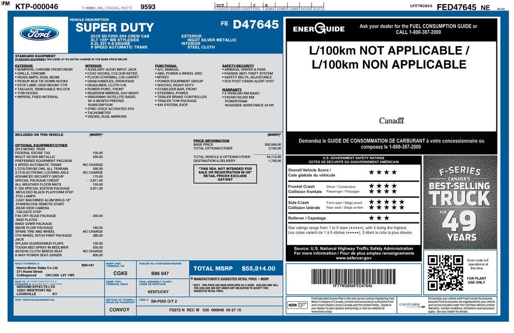 2015 Ford F-250SD XLT