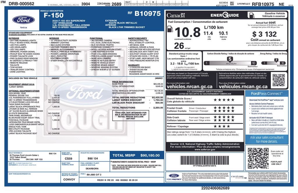 2024 Ford F-150 Lariat