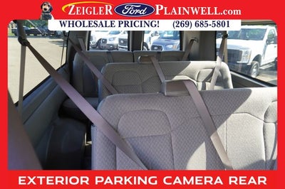 2023 GMC Savana 3500 LT 15 Passenger Extended WB Chrome Pkg Rear Camera