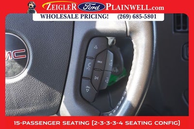 2023 GMC Savana 3500 LT 15 Passenger Extended WB Chrome Pkg Rear Camera