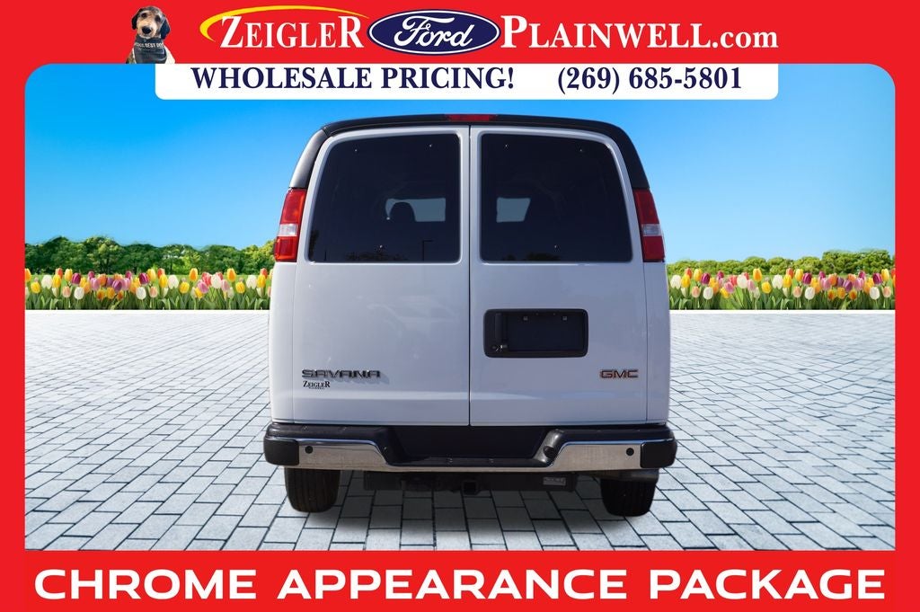 2023 GMC Savana 3500 LT 15 Passenger Extended WB Chrome Pkg Rear Camera