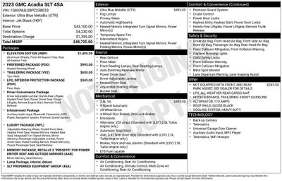 2023 GMC Acadia SLT