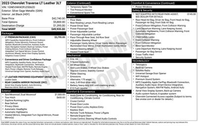 2023 Chevrolet Traverse LT Leather