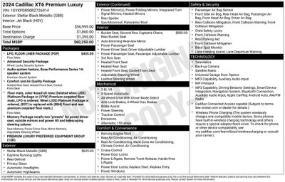 2024 Cadillac XT6 Premium Luxury
