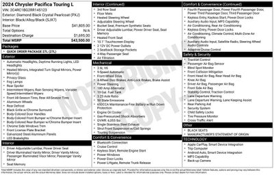 2024 Chrysler Pacifica Touring L Leather