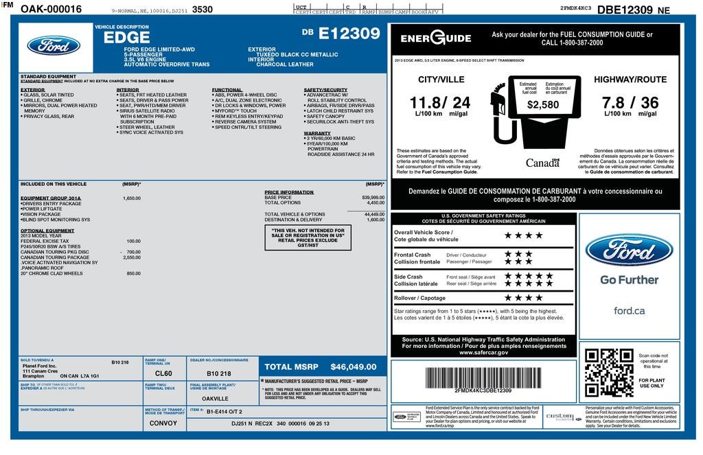 2013 Ford Edge Limited