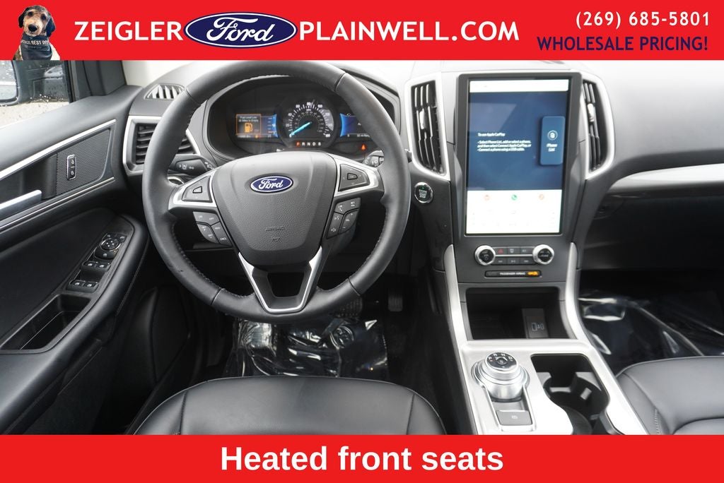 2024 Ford Edge SEL AWD Panoramic Vista Roof Heated Leather & Steering