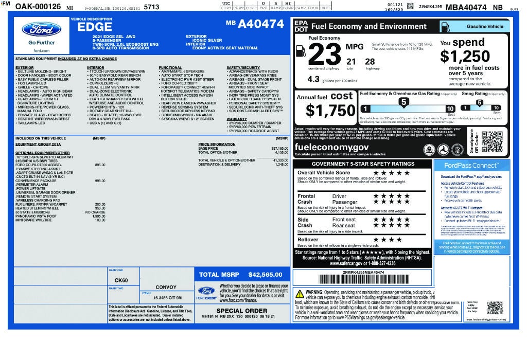 2021 Ford Edge SEL
