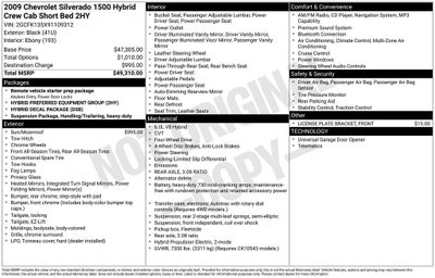 2009 Chevrolet Silverado 1500 2HY Hybrid