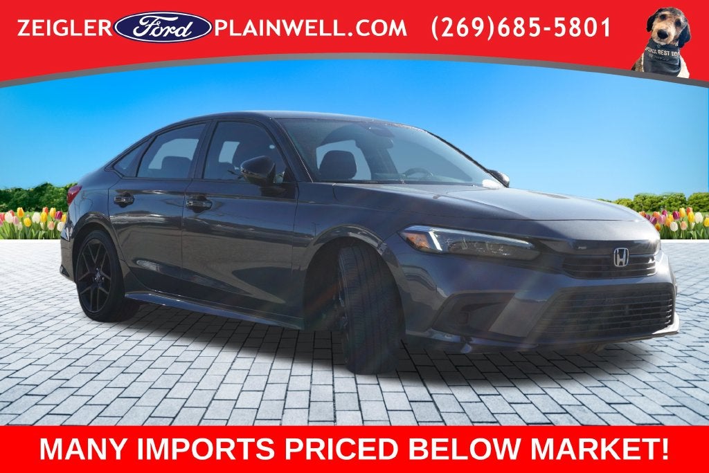 2023 Honda Civic Sport 2.0L DOHC COMBO SEATS ADPT CRUISE 18" BLACK WHEELS