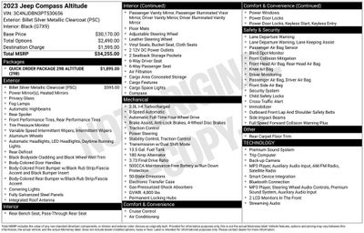 2023 Jeep Compass Altitude