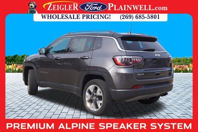 2021 Jeep Compass Limited 4x4 Leather Power Moonroof