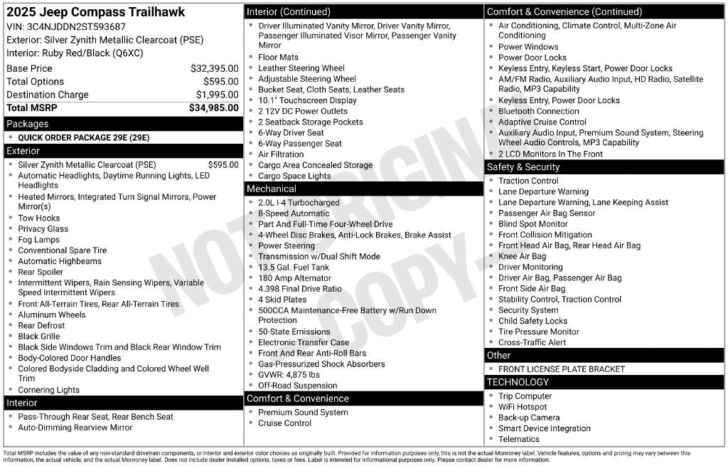 2025 Jeep Compass Trailhawk