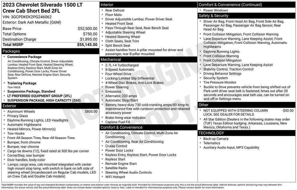 2023 Chevrolet Silverado 1500 LT