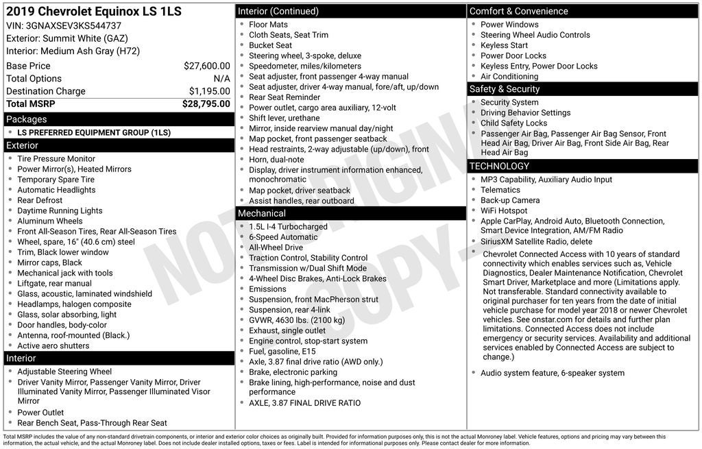 2019 Chevrolet Equinox LS