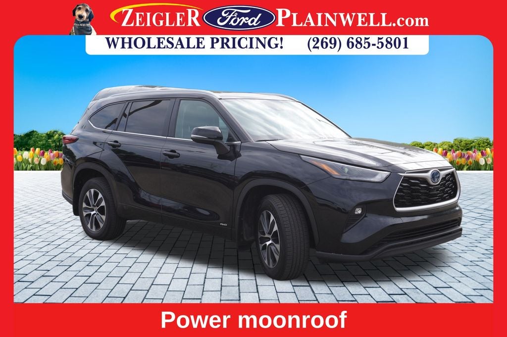 2023 Toyota Highlander Hybrid XLE 4x4 Power Moonroof Blis Rear Camera 3rd Row P Lift