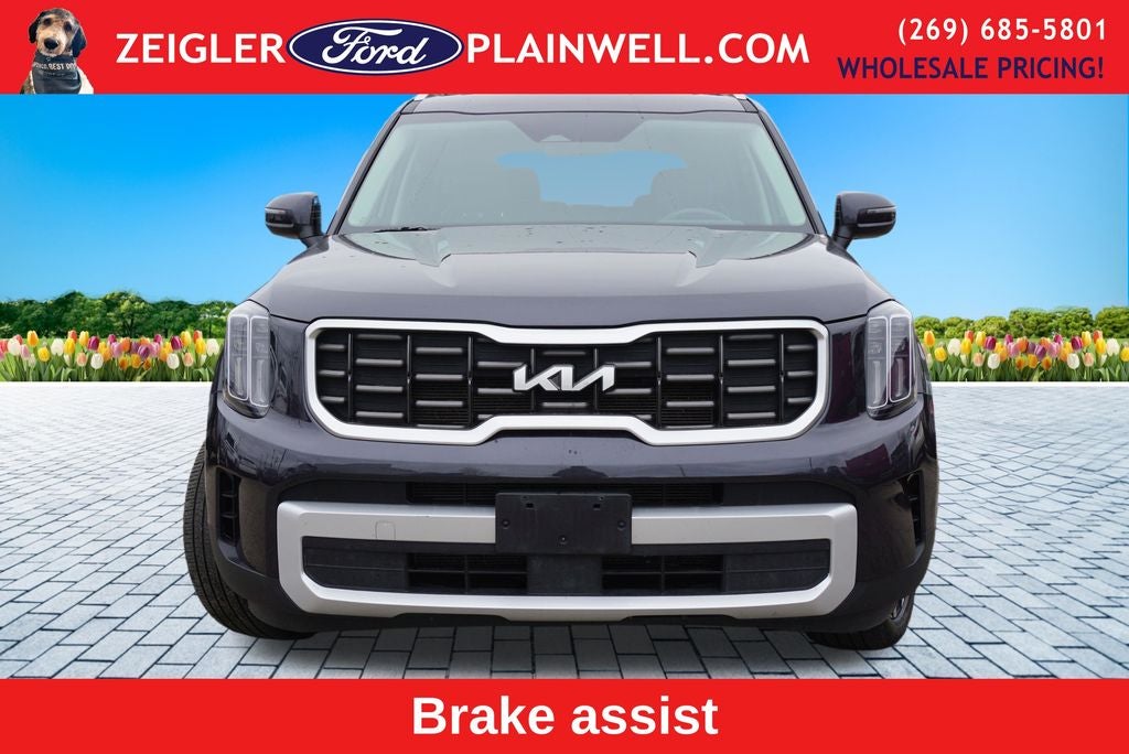2025 Kia Telluride S V6 AWD Leather Power Moonroof Navigation Blis Blac