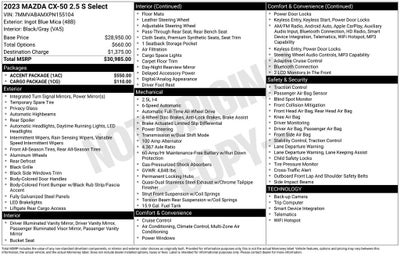 2023 Mazda Mazda CX-50 2.5 S Select Package
