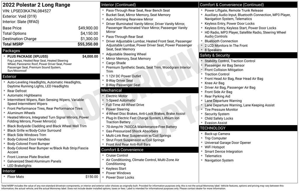2022 Polestar 2 Long Range Dual Motor