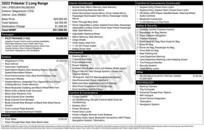 2022 Polestar 2 Long Range Single Motor