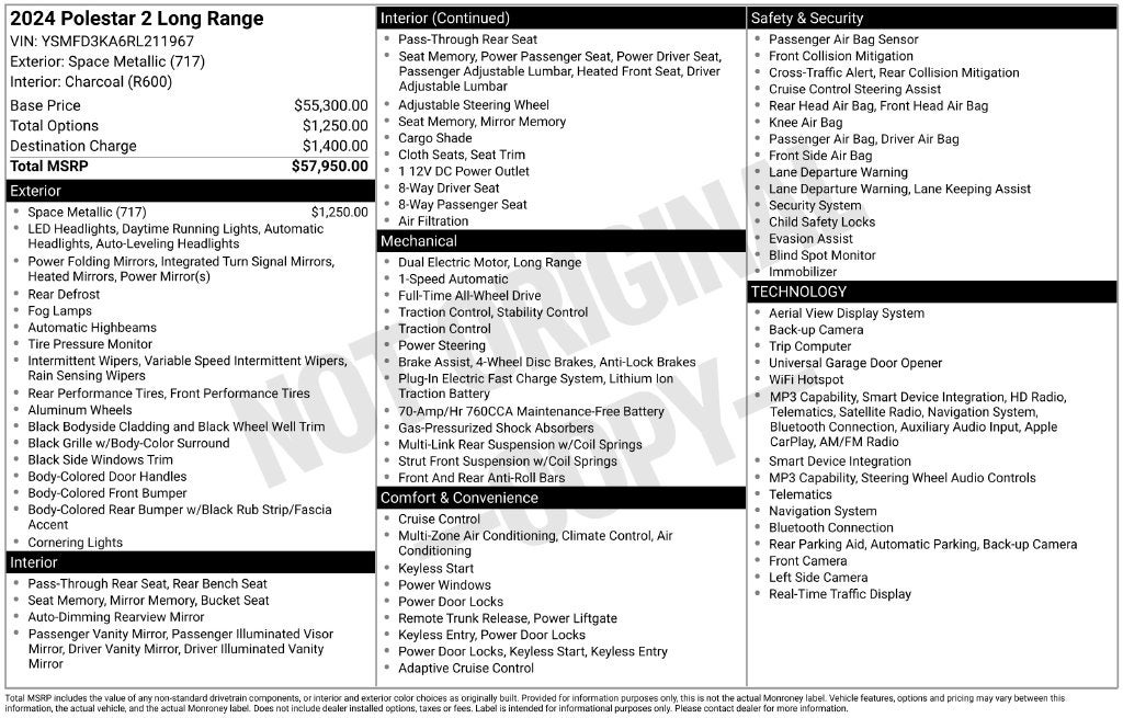 2024 Polestar 2 Long Range Dual Motor