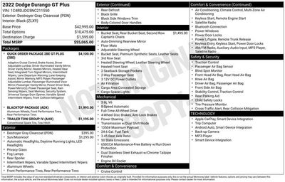 2022 Dodge Durango GT Plus AWD