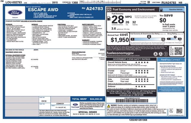 2024 Ford Escape ST-Line