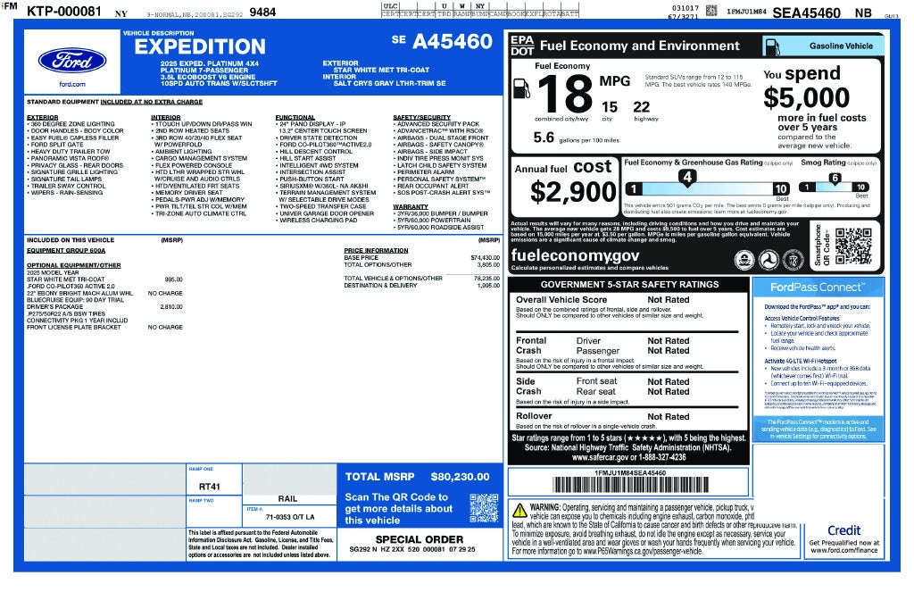 2025 Ford Expedition Platinum