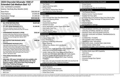 2020 Chevrolet Silverado 1500 4WD Double Cab Standard Bed LT